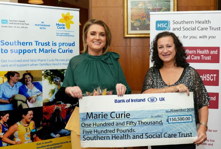 Marie Curie Fundraising Cheque