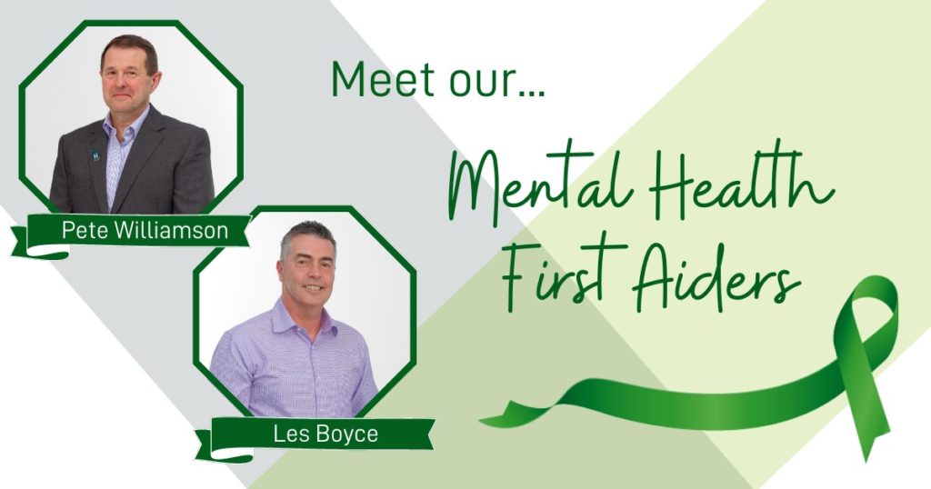 Mental Health first aiders Pete Williamson and Les Boyce