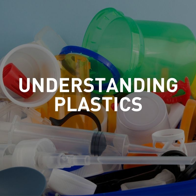 Understanding plastics - plastic gadgets in a pile.